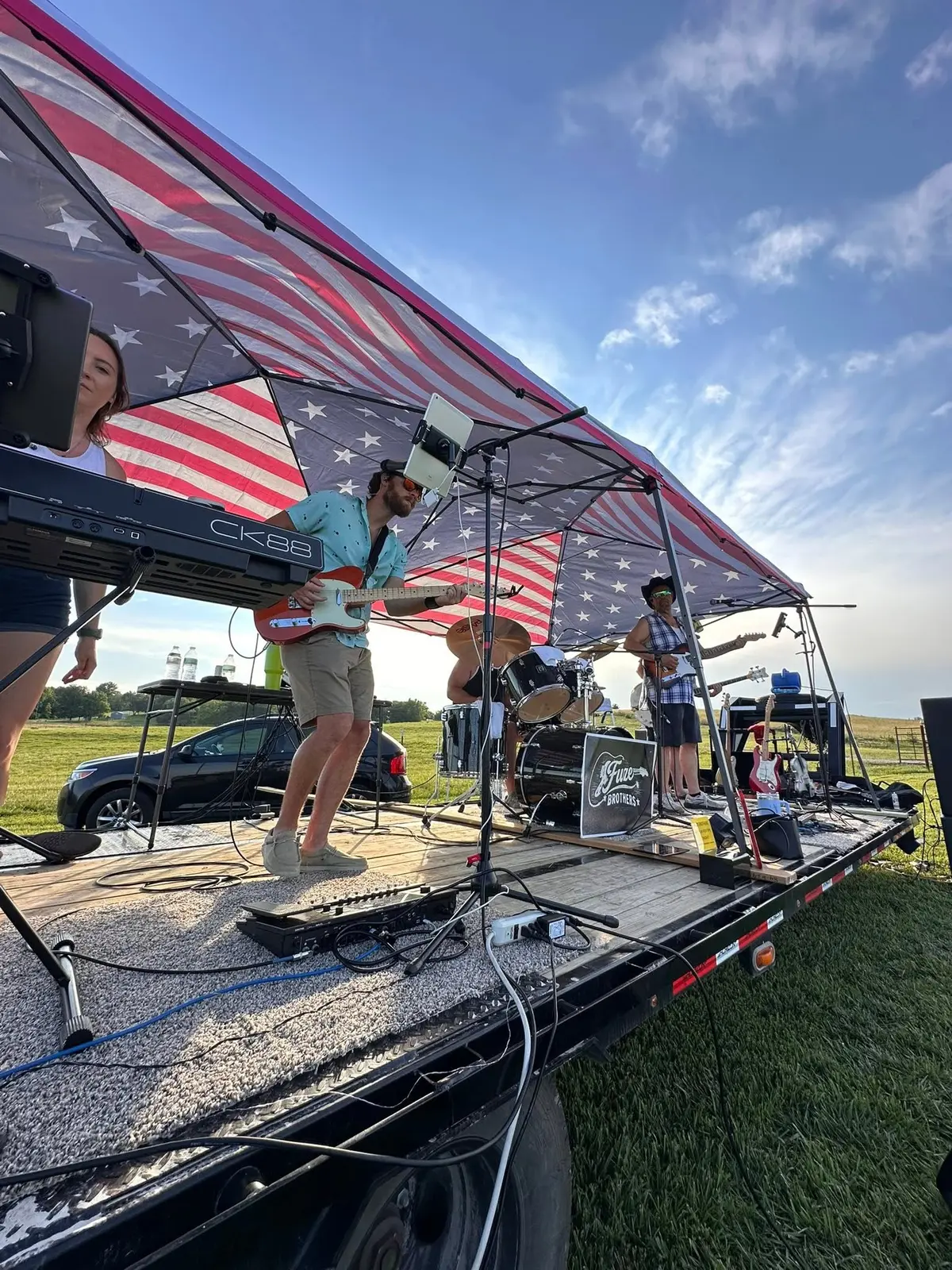 Fuze Brothers performing outdoors